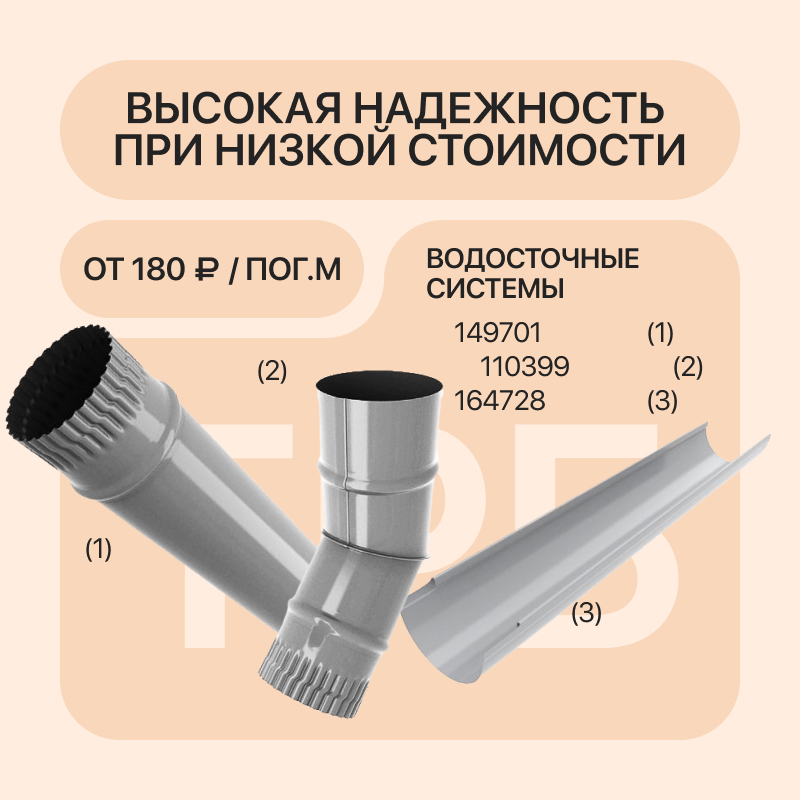 Водосточные системы в гидропароизоляция